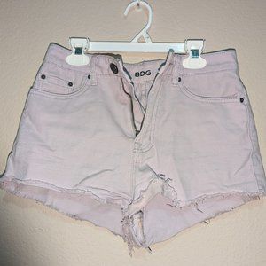 High Waisted Off-Pink Cheeky Shorts from BDG